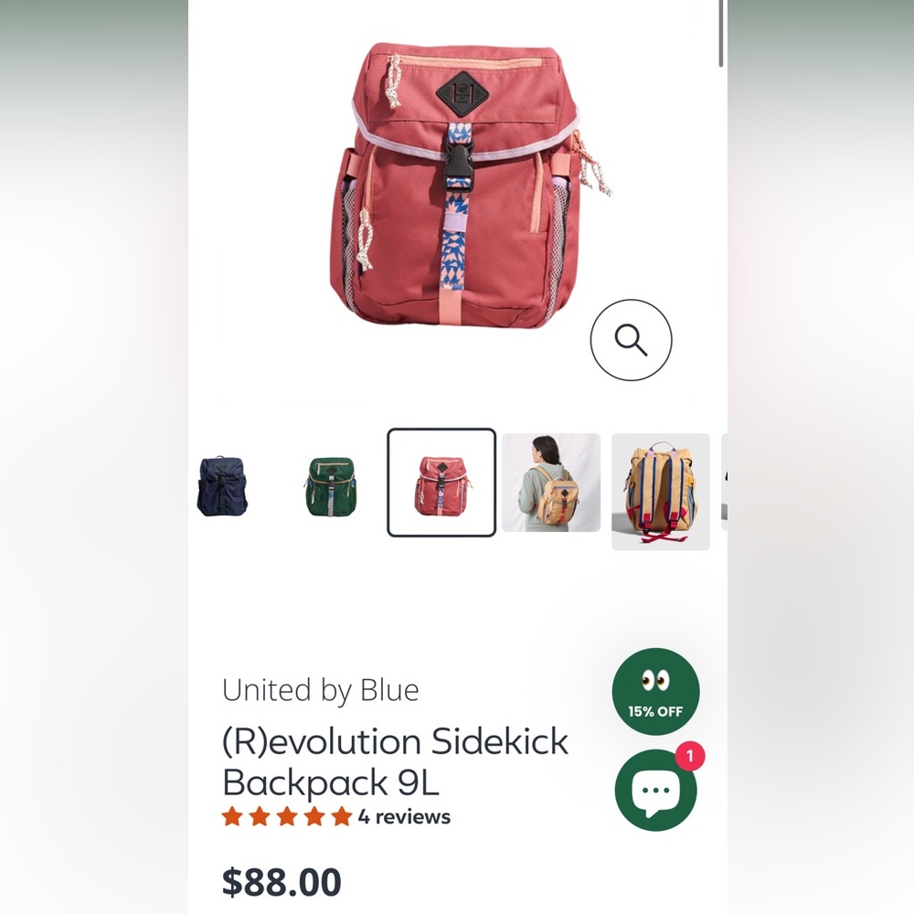 United by blue 9L backpack